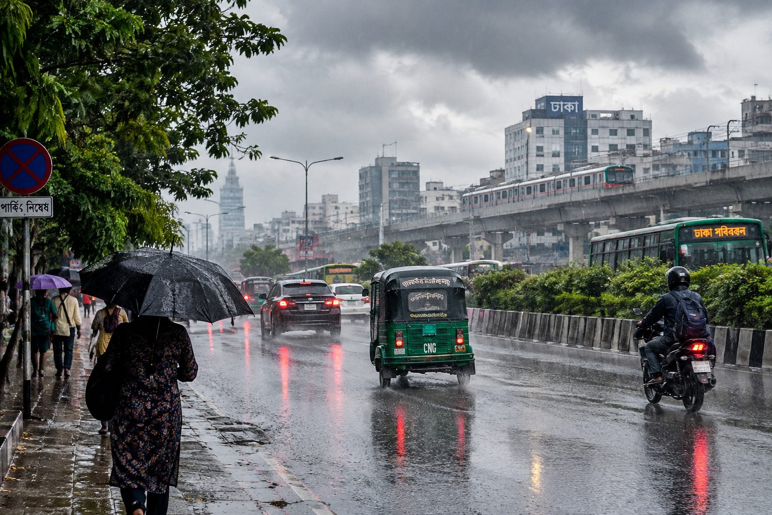 ঢাকায় আজ বৃষ্টি-বজ্রবৃষ্টির সম্ভাবনা, মেঘলা থাকতে পারে আকাশ